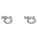 Seachoice Galvanized Anchor Shackle, 1/4 In., 1,100 Lbs. Max Load, Pack of 2