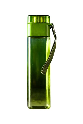 Arto Water Bottles for Fridge, Leakproof Durable BPA-Free Non-Toxic Food Grade Plastic Water Bottle, Square Water Bottle (Multicolour) (1000ml Pack of 1)