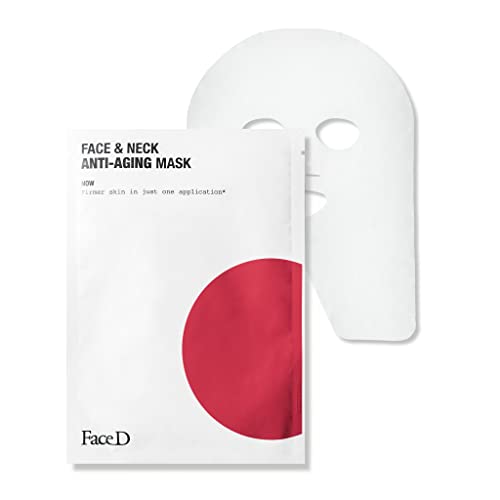 FaceD 3-LURONICS anti-wrinkle face&neck mask, bianco
