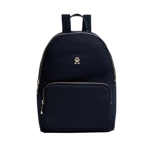 Tommy Hilfiger Mochila feminina Poppy, azul marinho, Azul marinho, One Size, Mochila Poppy