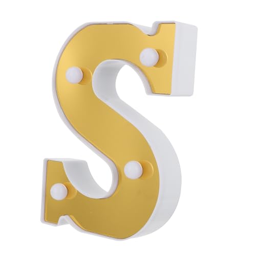 DIYEAH LED De Letras S Decoración Romántica De Fiesta De Letrero Para Cumpleaños Sin Batería Para Propuestas y Celebraciones