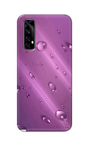 Image of PRINTFIDAA Water Bubbles in Lilac Background Printed Designer Hard Back Case Cover for Realme Narzo 20 Pro /Realme 7 -(TY) MVN1005
