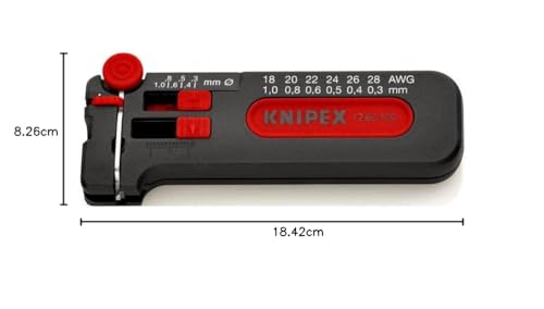 KNIPEX Mini pince à dénuder 18-28 AWG pour fils électriques de précision