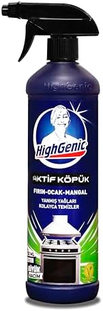 Highgenic Aktif Köpük Fırın Ocak Mangal Temizleyici, 750 Mililitre