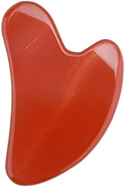 Herramienta de masaje de piedra preciosa natural Gua Sha para raspar tabla de raspar SPA (jaspe de llama)