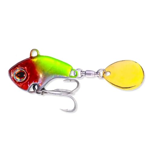 Broche de pêche en métal spinner rotatif contre les refus des poissons