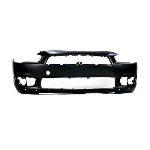 Image of FitParts Compatible with Mitsubishi Lancer 2008-2015 Front Bumper Cover | Primed, With Fog Light Holes, Sedan /Hatchback, Ready to Paint, OEM 6400B914, MI1000319