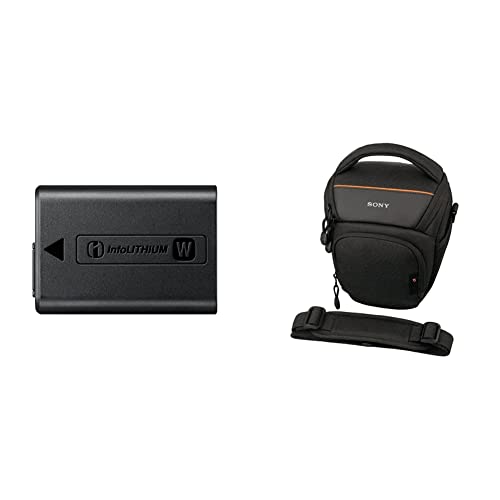 Batterie Sony NP-FW50 rechargeable et sacoche compacte LCS-AMB pour bridge
