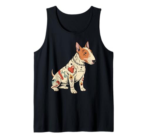 Perro tatuado No Master Funny Rebellious Pup Camiseta sin Mangas