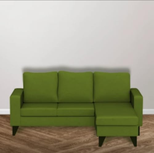 Image of The MM Furniture store Premium Fabric Sofa - Olive (4 Seater - RHS)