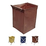 Bolsa de tela Oxford de repuesto para carrito de lavandería con forro impermeable, bolsa de almacenamiento comercial para carrito de cesta, extraíble y duradera