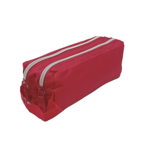 Estojo Escolar Daterra Lona Duplo Vermelho 815795