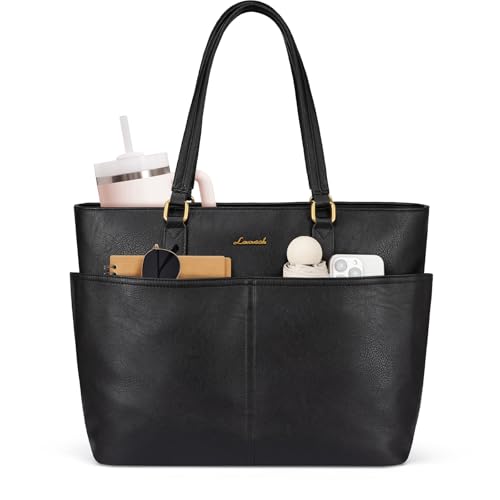 LOVEVOOK Handtasche Damen Groß, Laptoptasche 17,3 Zoll, Shopper Tasche Elegant, Handtaschen für Damen, Arbeitstasche, Business Taschen, Lehrertasche, für Alltags, Einkaufen, Uni & Büro
