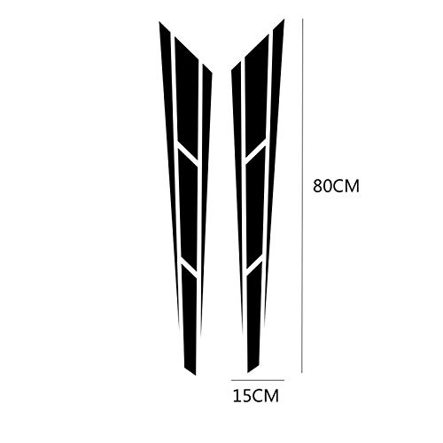 TURIM 80cm*15cm Car Hood Cover Vinyl Film Stickers, For Volkswagen Audi BMW Ford Toyota Renault Peug
