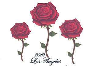 3 Roses Temporary Tattoo