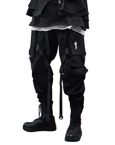 Niepce Inc Streetwear Techwear Cargo Pants for Men with Design