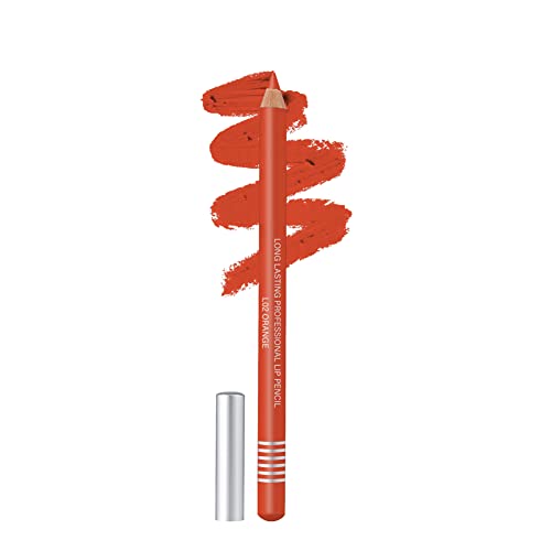 Image of Colors Queen Lip Liner Pencil | Long Lasting & Waterproof Formula | Matte Lip Liner Pencil for Women (L-02, Orange)