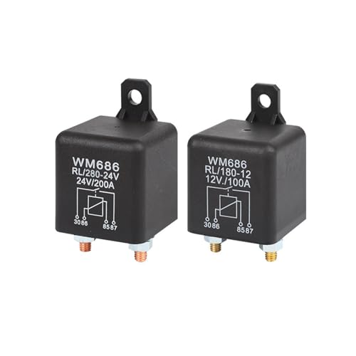 Relé de arranque 120A 12V interruptor alimentación principal coche 4 pines 2
