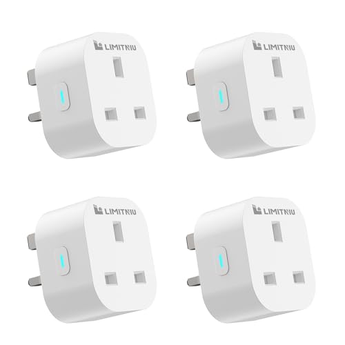 Smart Plug with Energy Monitoring, Alexa Plug, Smart Plugs that work with Alexa and Google Home, Smart Life WiFi Plug with Remote&Voice Control, Timer Plug, 4 Packs