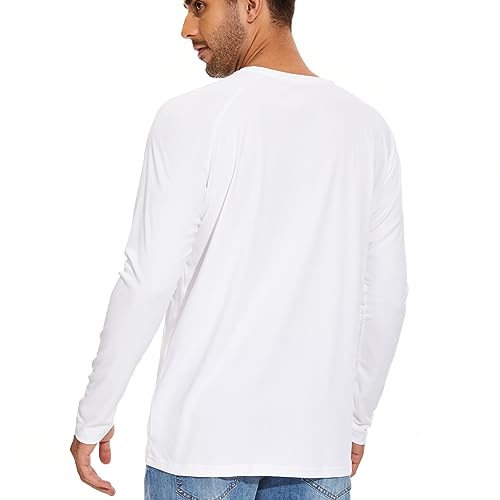 Men's Rash Guard Swim UPF 50+ Long Sleeve Shirts Quick Dry Sun Protection Lightweight SPF T-Shirts Running Fishing Hiking2