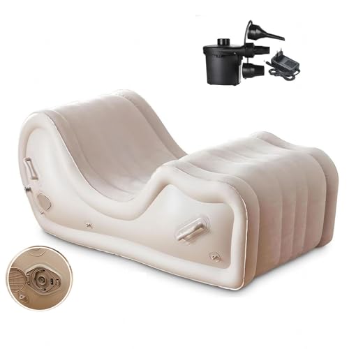 Racib Sofá para Exteriores No Requiere Espacio después de la deflación. Impermeable y fácil de Limpiar.,white1