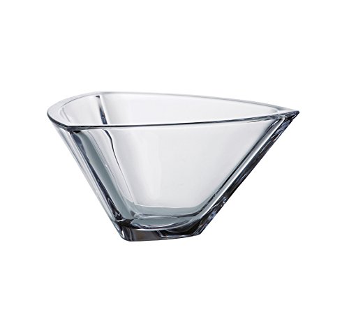 Barski - European Quality Glass - Crystal - Crystalline - Triangle Bowl - 9 " - Made in Europe