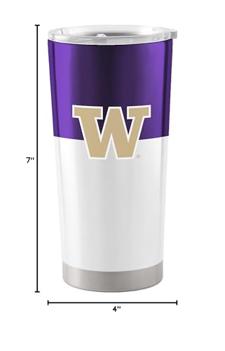 Image of Logo Brands 20 oz Powder Coat Tumbler- Insulated Tumbler with Lid for Water, Iced Tea or Coffee, Smoothie and More
