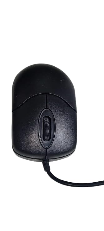 Image of Star Marketing- Wired 3D Optical Mouse with 1200 DPI, Plug & Play functionality, Optical Sensor, Rated at 5V=100mA, and Measuring 94.5 mm in Length, 52.5 mm in Width, and 32 mm in Height (Black).