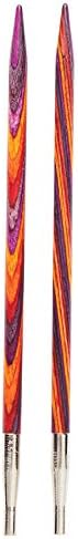 Knit Picks Try It Wood and Metal Interchangeable Knitting Needle Set - US 6 and 7 (Radiant)