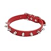 Leren Halsband met Spikes, Bullet Nail Rivet Halsband, Verstelbare Halsband Met Spikes