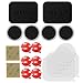 Pop-Tech Universal Car Mount Accessories Pack Replacement Kits for Magnetic Car Mount, Includes 3M Adhesive Tapes, 3M Mount Metal Plates, Clear Protective Films, 3M Stickers for Metal Plates