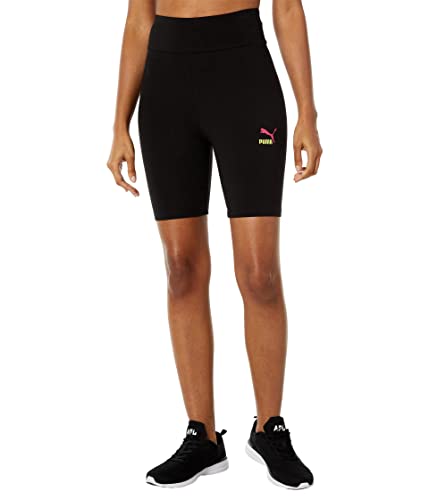 Short Tight 7" PUMA Classics en coton noir taille SM pour femme
