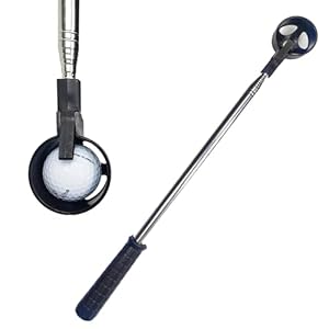 Compact Golf Ball Retriever – 9ft Stainless Steel Telescopic Picker with Carry Bag