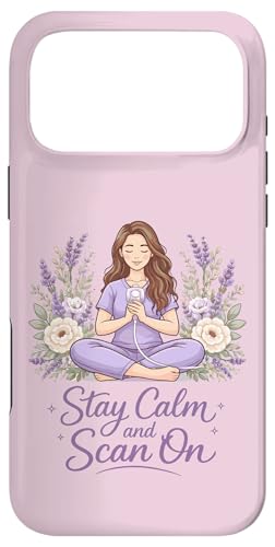 �����g�����Z�t Cottagecore ]�����g�Z�p Stay Calm Scan On �X�}�z�P�[�X iPhone 17 Pro Max �p