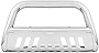 Polished Stainless Steel Bull Bar Brush Push Front Bumper Grill Grille Guard With Skid Plate For 05-10/11 Dodge Dakota / 06-09 Mitsubishi Raider