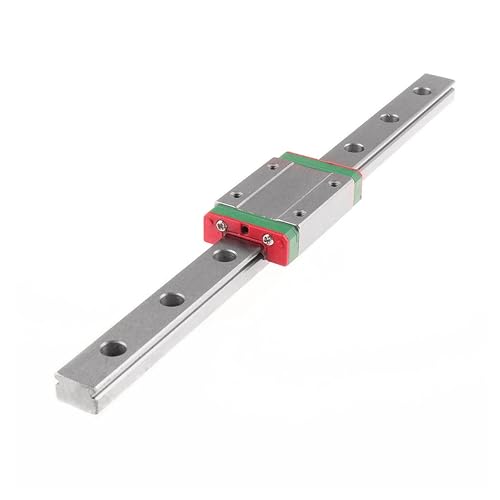 Linear Rail, Linear Sliding Gide MGN7 100mm-800mm Miniature Linear Rail Slide 1pc Linear Guide + 1pc MGN7H Block(100mm)