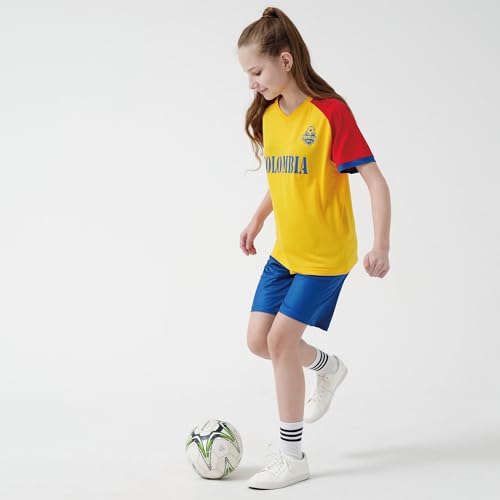 Image of Cnins Kids Soccer Jersey Kit for Boys & Girls- Breathable & Quick-Dry - Youth Soccer Football Training Gifts (2T-14Y)