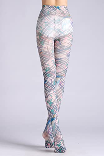 Image of Sahabowi Women Tights, Opaque High Waist Pantyhose, Vintage Control Top Stockings