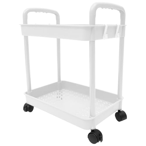 OSALADI Carro de Rodillos para Organización y Almacenamiento en Cocina, Baño y Oficina, Carrito Ruedas Multifuncional y Estante Móvil