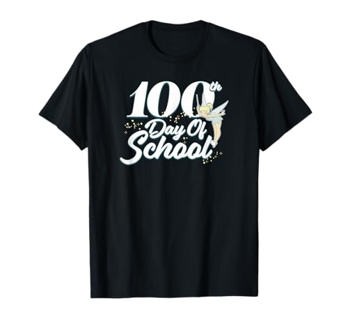T-shirt Tinker Bell Disney imprimé haute définition 100 jours d'école