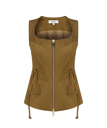 IPEKYOL Chemise Accessoires zippés Blouse, Marron, 40 Femme Cover