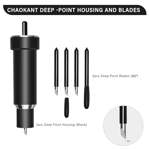 Chaokant Lâmina de corte profundo e carcaça, lâminas de ponta profunda de substituição de precisão p