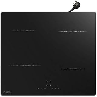 COVERCOOK Plug in Induction Hob 4 Cooking Burners Electric Cooktop, 60cm Bulit in Worktop Table top Hot Plate Cooker, Suitable for Iron, Stainless Steel and Alloy Pans, 13 Amp 2800W