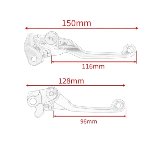 Levier d'embrayage pivotant YZF moto cross commande alu