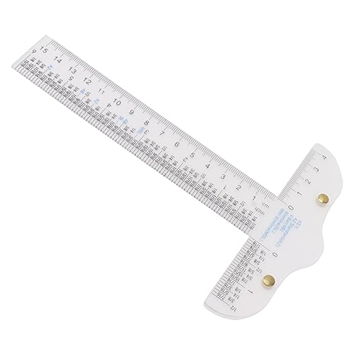 Haofy T-Quadrat-Lineal, 24 Zoll, Acryl, Transparent, mit Doppelskalenmessungen in Zoll und Zentimetern, T-Lineal für Bastelarbeiten, Kunstrahmen, Schulprojekte, Technische Zeichnungen, Heimwerken