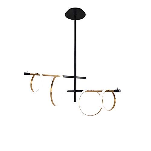 Lustre LED circulaire 120cm éclairage chaud pour sublimer une table de repas