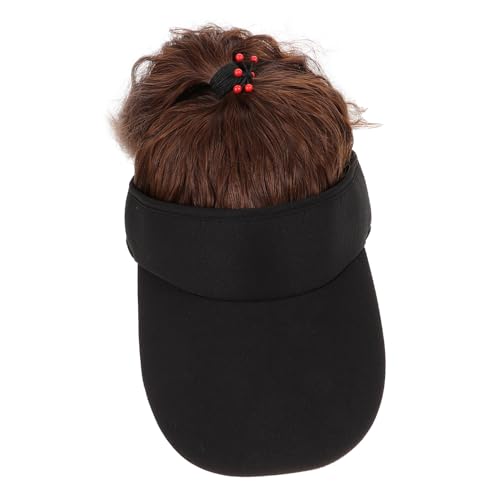 Ipetboom Stylish Sports Baseball Hat Women's Wig Cap for Workout Casual Travel and Outdoor Activities