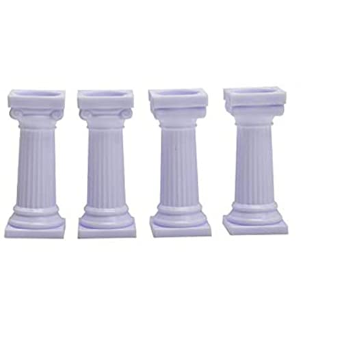 Roman Column Cake Pillars White Cake Tiered Stands, Rod DIY Display Cakes Separator, Cake Support Rod Cake Stand Cake Support Rod(S)