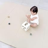 【ひよこクラブ掲載】popomi（ポポミ） プレイマット CLEAN (オールアーモンド, 120×160cm)