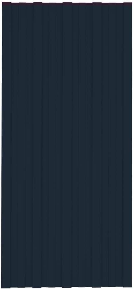 Galvanized Steel Roof Panels, 36 Pcs, Anthracite, 39.4"x17.7", Weather-Resistant Metal Roofing Sheets for Sheds, Garages